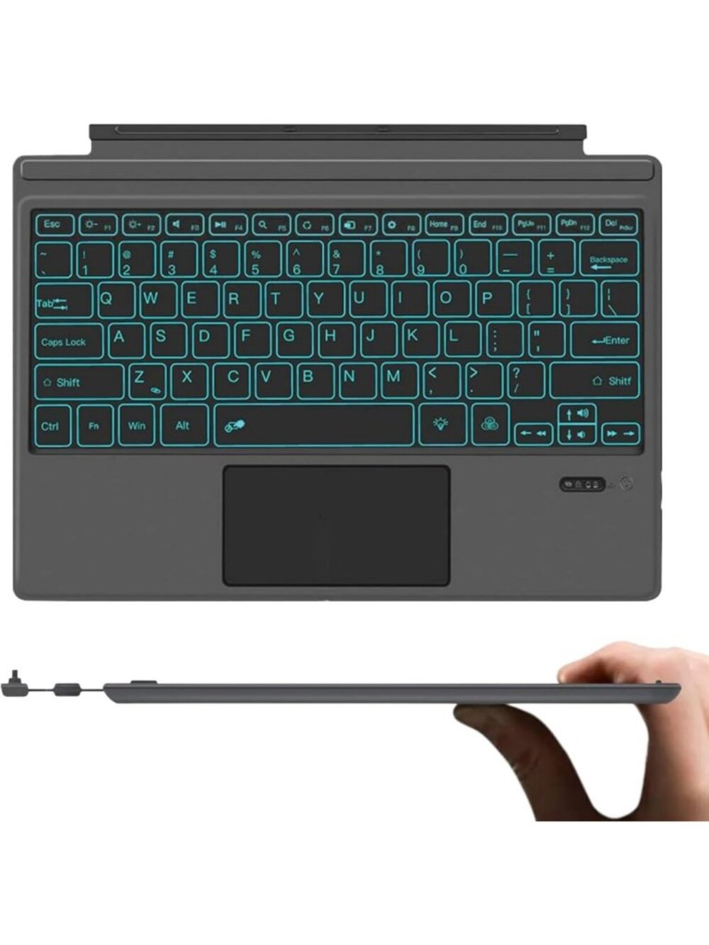Wireless Bluetooth Keyboard Type Cover for Surface Pro 7/6/5/4/3 - Slim